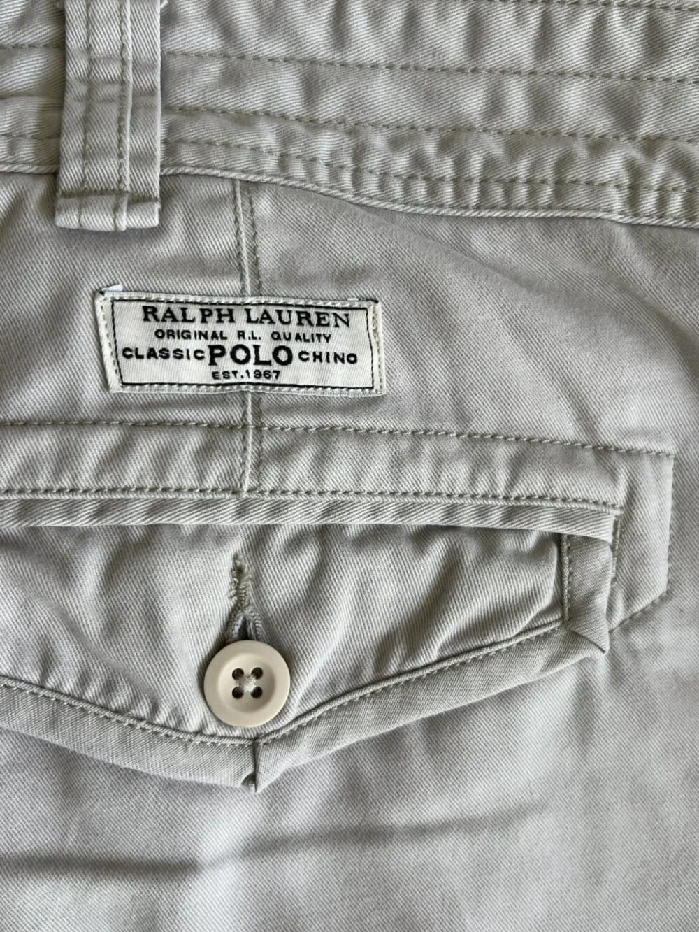 Polo Ralph Lauren Men Cargo Shorts Size 48 Khaki Tan 100% Cotton‎ Big Tall